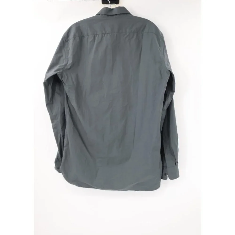 NWT Dries Van Noten Dress Shirt Mens 50 Cadogan M.W. Gray Long Sleeve Button Up - Picture 9 of 11